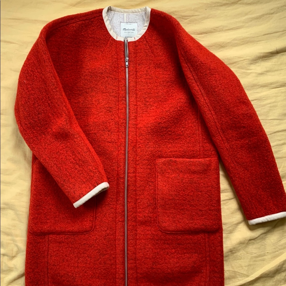 Unique Madewell Red Coat!